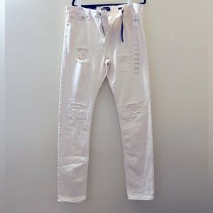 Free Ship! NWT! PacSun Distressed Cream Distressed Jeans Men’s Size, 36x32